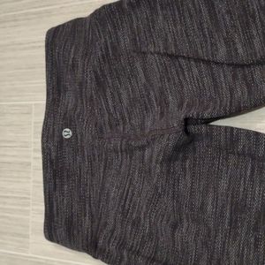 Lululemon leggings black and grey low rise